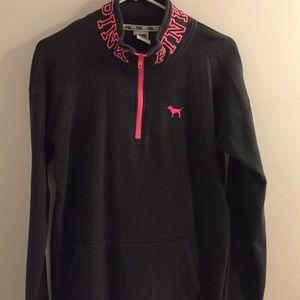 PINK 1/4 Zip Sweater