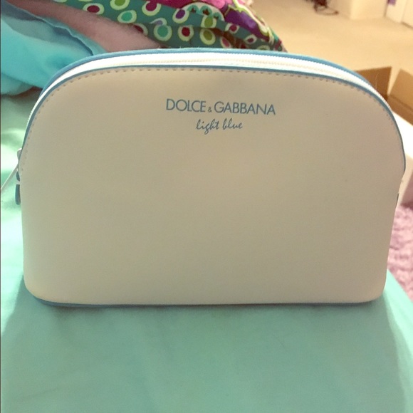 Dolce & Gabbana Handbags - Dolce & Gabbana Light Blue Makeup Bag NWOT
