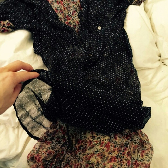 100% silk Mason and Scotch double layered tunic - Picture 3 of 4