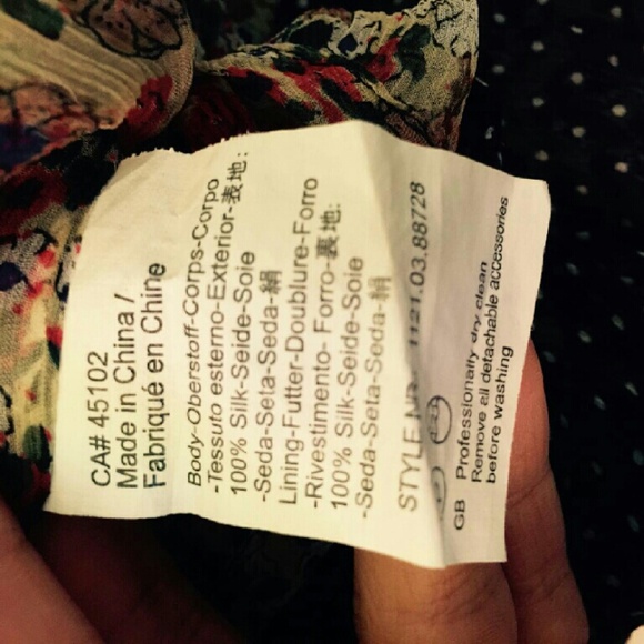 100% silk Mason and Scotch double layered tunic - Picture 4 of 4