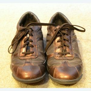 Bronze Brown Old Navy Sneakers 7.5, Metallic Shoes