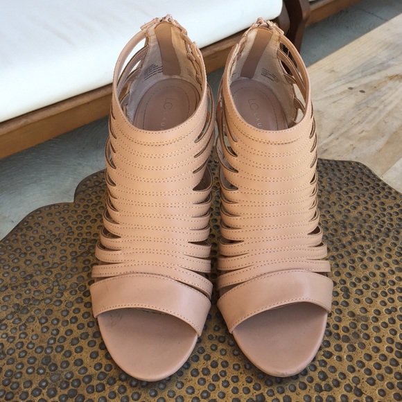 LC Lauren Conrad Peep Toe Heels