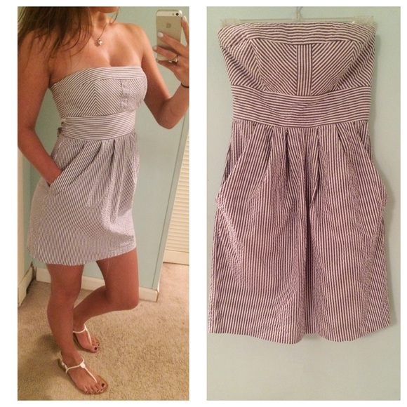 Adorable Seersucker Mini Dress