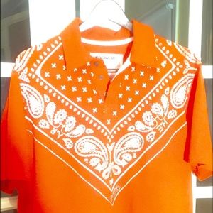 Tangerine Roca Wear Men's shirt.