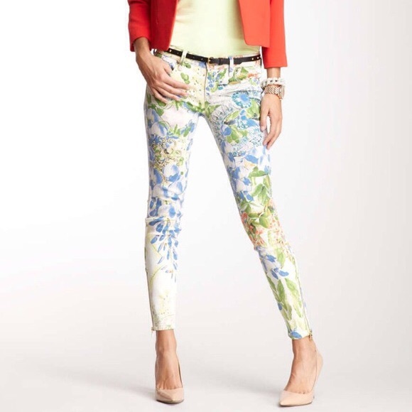 Genetic Denim James Capri Floral 26