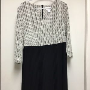 Anthro pleated dress