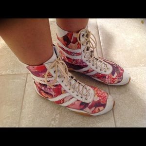 Retro Print Boxing Shoes