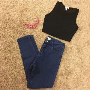 High Waisted Skinny Jeans