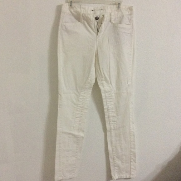 BCBG Maxazria White Skinny Leg Jeans