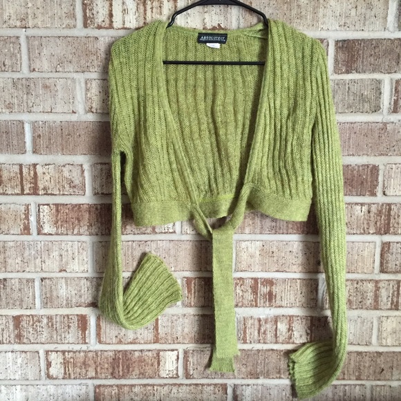 FINAL PRICE Cropped green cardigan