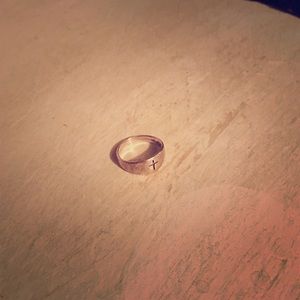 Cross ring silver size 6.5
