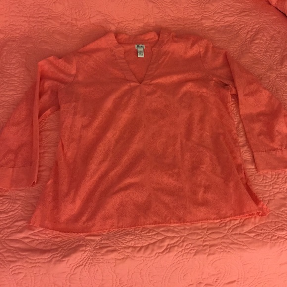 Tangerine V-Neck Shirt