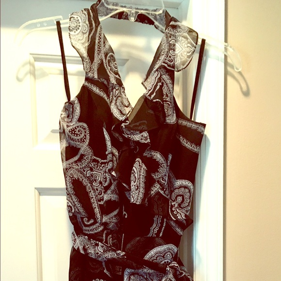 Halter fake wrap summer dress-worn once!