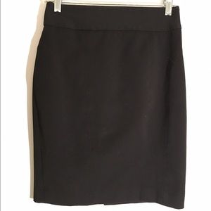 Sleek black pencil skirt