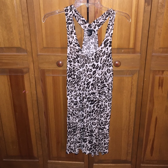 Racerback cheetah dress