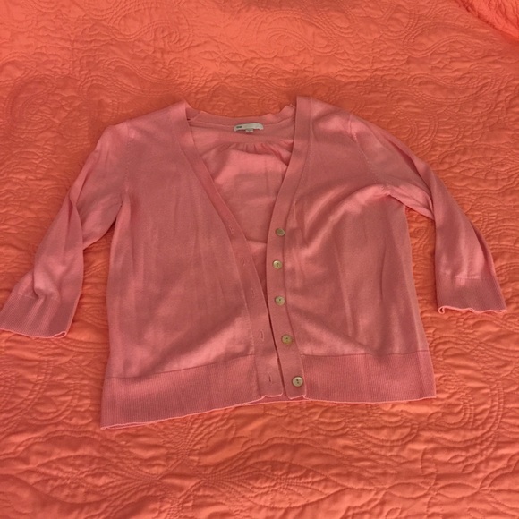 3/4 Sleeve Pink Cardigan