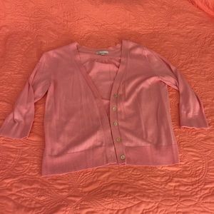 3/4 Sleeve Pink Cardigan