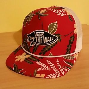Vans Red Floral Snapback