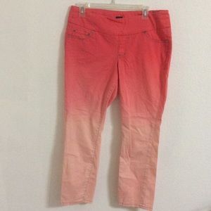 Jag orange/ombré jeggings size 10