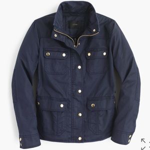 Navy Jcrew Downtown Field Jacket