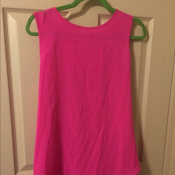 Hot pink tank top