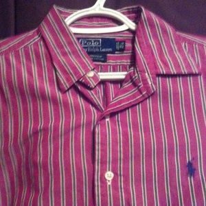 Polo Ralph Lauren Men's Size L L/S Dress Shirt