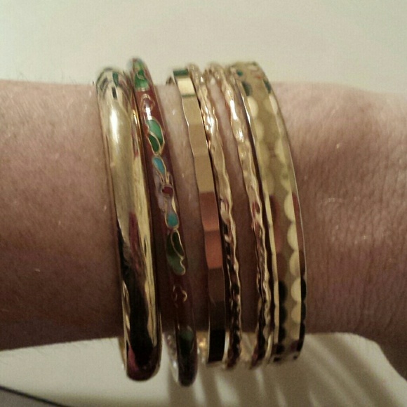 6 bangle bracelets