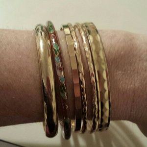 6 bangle bracelets