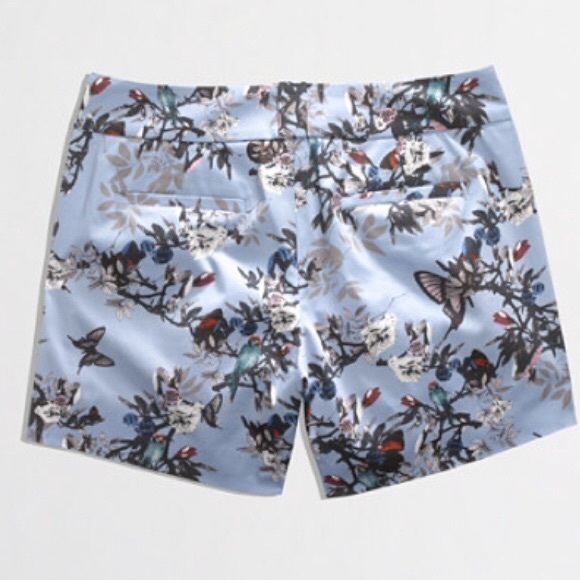 J. Crew botanical bird print shorts - Picture 2 of 4