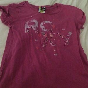Roxy girls pink tee