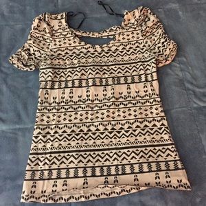 Pink and black backless cami