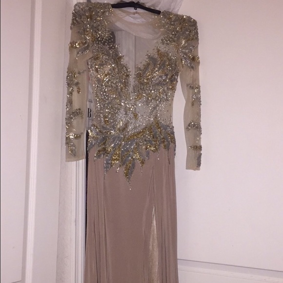 JOVANI LONG SLEEVE PROM DRESS STYLE 2922 - Picture 2 of 3