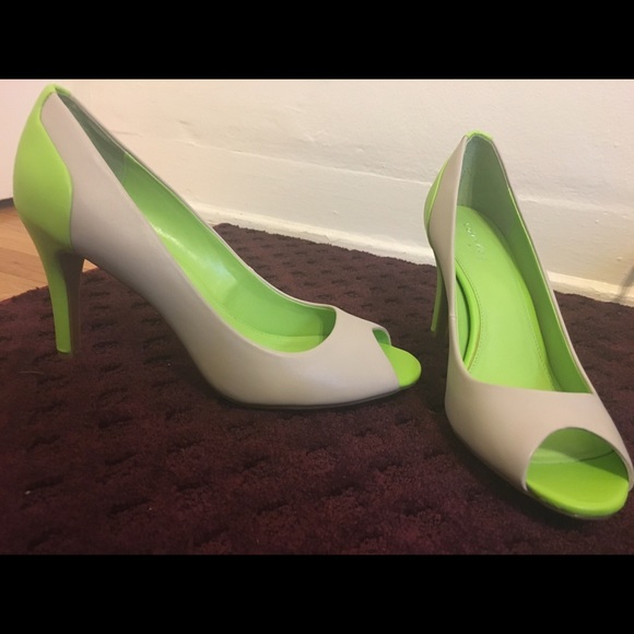 Calvin Klein open toe heels