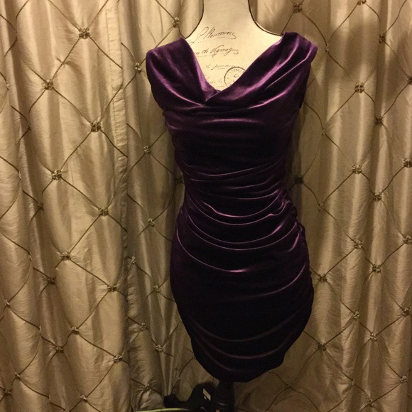 H&M Purple suede dress