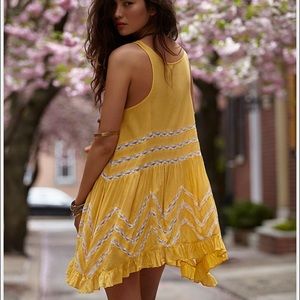 Free People Voile lace trim dress