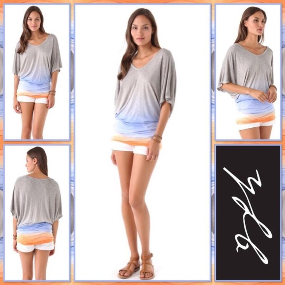 Young Fab& Broke Lavender/Melon Ombré Trish Top XS