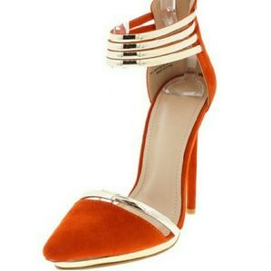 burnt orange stilettos