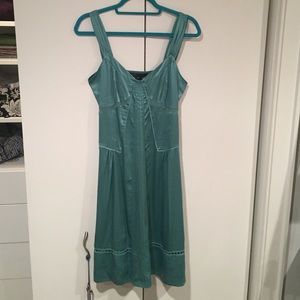Marc Jacobs 100% Silk teal dress