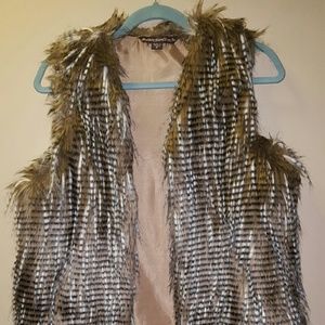 Faux fur vest