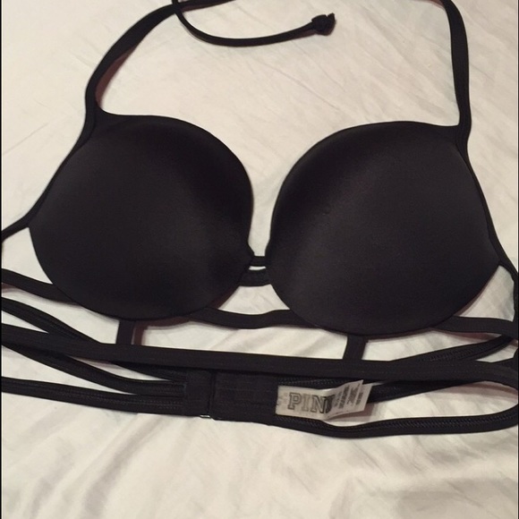 BRAND NEW PINK Strappy Push Up Swim Top SIZE M👙✨