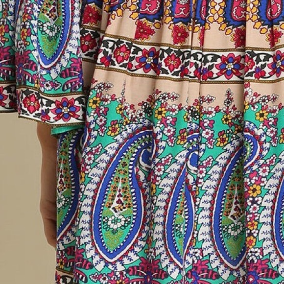 Last one • 1 hour sale Bohemian Tunic Print Dress - Picture 2 of 4