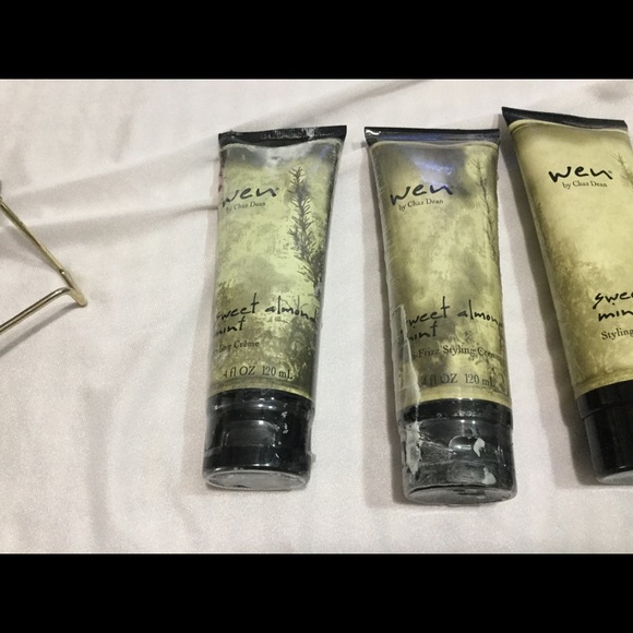 LOT of 4 WEN Sweet Almond Mint Frizz Styling Cream - Picture 2 of 4
