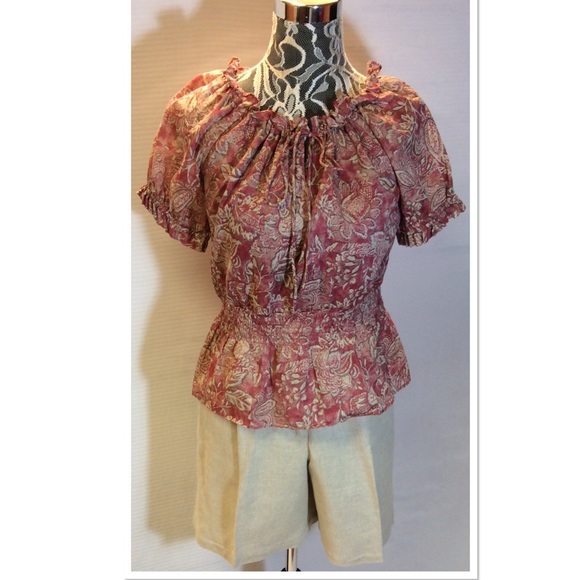 Liz Claiborne Pants - SZ 14 LIZ CLAIBORNE LINEN BLEND SHORTS