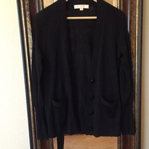 Black cardigan