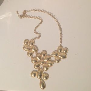 Gold statement necklace