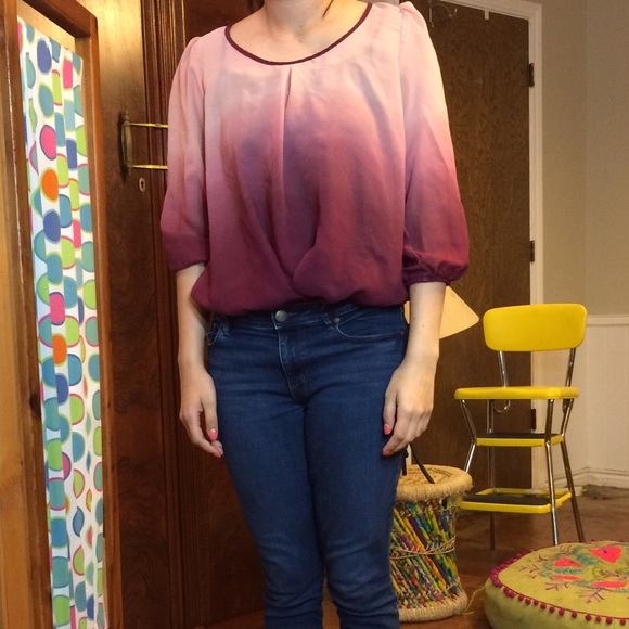 By&by ombre blouse👑 - Picture 2 of 3