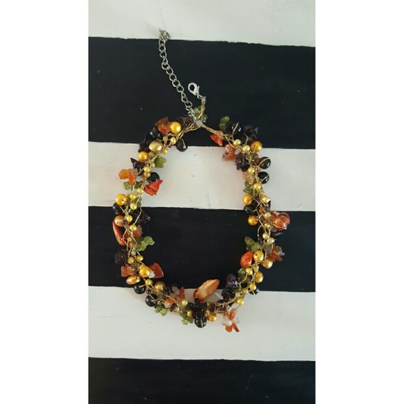 Nova gemstone necklace choker Fair Trade - Picture 1 of 3