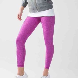 Lululemon high times pant rare heathered pink sz6