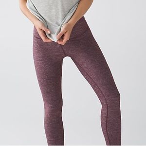 Lululemon high times pant rare heather maroon sz6