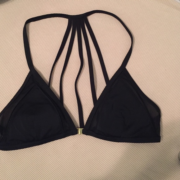 Black top shop bikini top with mesh